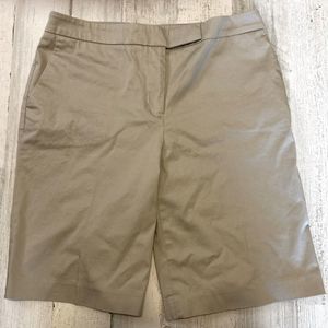 Talbots Tan khaki shorts Size 12 fits like 10